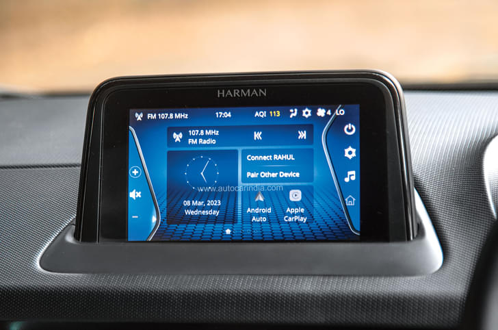 Tata Nexon EV touchscreen
